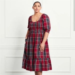 Hill House Louisa Nap Dress Red Tartan